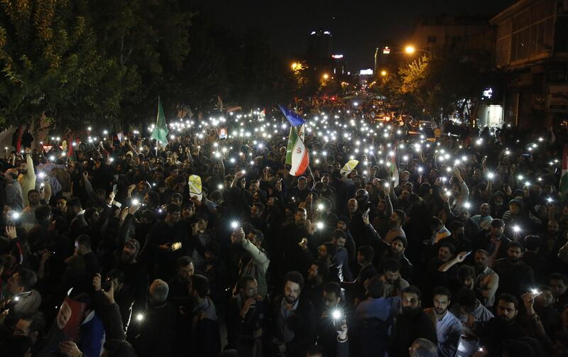 Manifestanti pro Palestina a Tehran 7