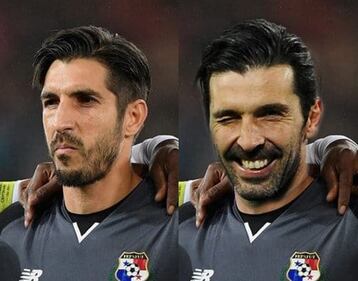 Gigi Buffon e la sua incredibile somiglianza con il portiere di Panama 1