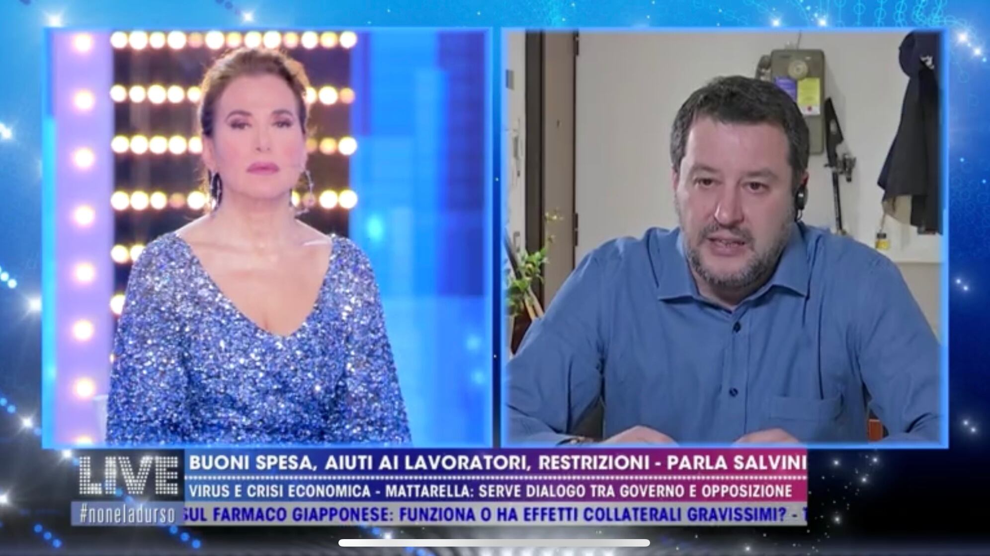 Quella preghiera in tv per le vittime del virus