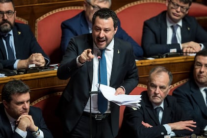 Caso Gregoretti, Salvini parla al Senato 3