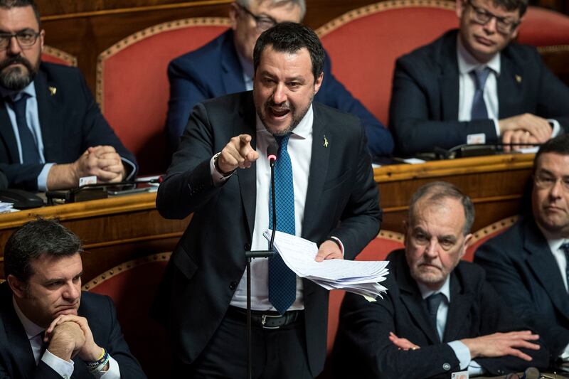 Caso Gregoretti, Salvini parla al Senato 3
