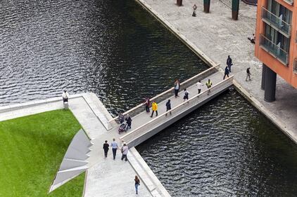 Ponte levatoio a ventaglio per i pedoni 6