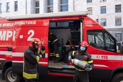 Milano. Incendio al Palazzo di Giustizia 3