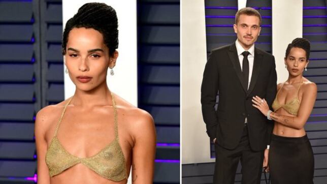 Oscar a luci rosse per Zoe Kravitz: si è presentata in reggiseno
