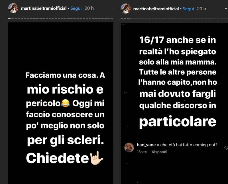 Instagram story Amici