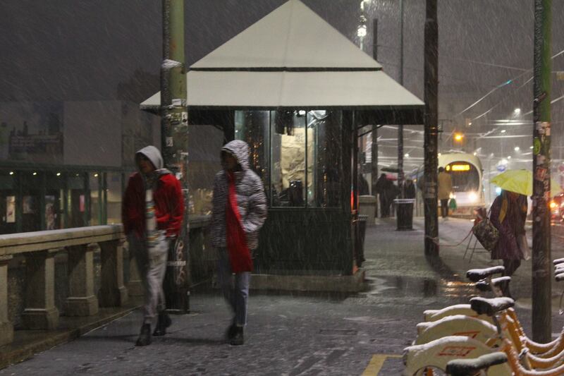 Arriva la prima neve a Milano 19