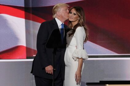 Melania, l'aspirante first lady in abito bianco alla convention 1