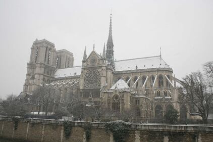 Parigi "in bianco": neve sulla capitale 6
