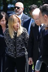 L'arrivo di Meloni e Mattarella a Modena 1