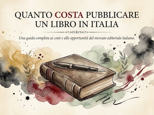 Comunicato Stampa: Quanto Costa Pubblicare un Libro in Italia: l'analisi sui costi reali di 3 modelli editoriali