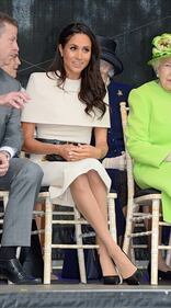 Meghan Markle con la regina nel Chershire 8