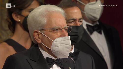 Il presidente Sergio Mattarella al teatro alla Scala 4