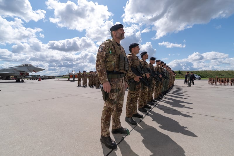 Cerimonia di rientro della Polonia dalla Task Force Air 4th Wing 4