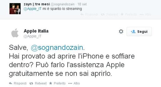 Il finto account Apple Italia che prende in giro i clienti 4