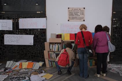 Milano, scontri all'Università Statale 1