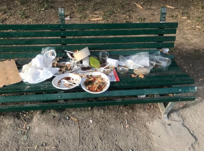 Degrado parco di Bande nere a Milano 3