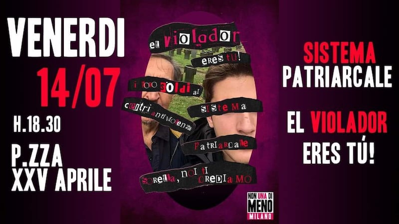 Manifesti Non una di meno contro i La Russa 1
