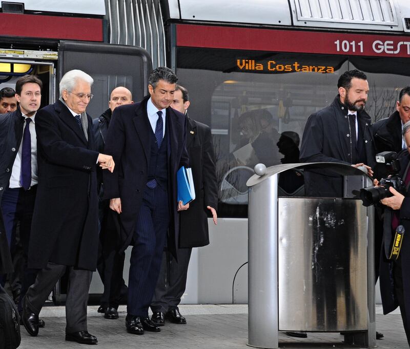 Mattarella va a Firenze in treno e tram 4