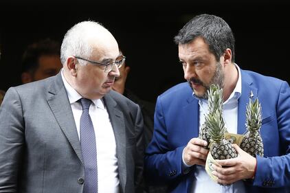 Salvini e l'ananas al seminario di Confcooperative 3