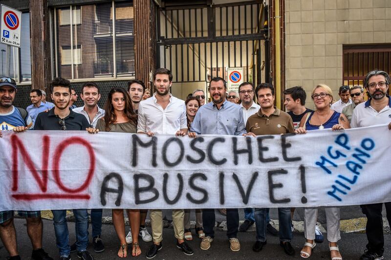 Moschea di via Cavalcanti, il presidio della Lega 1
