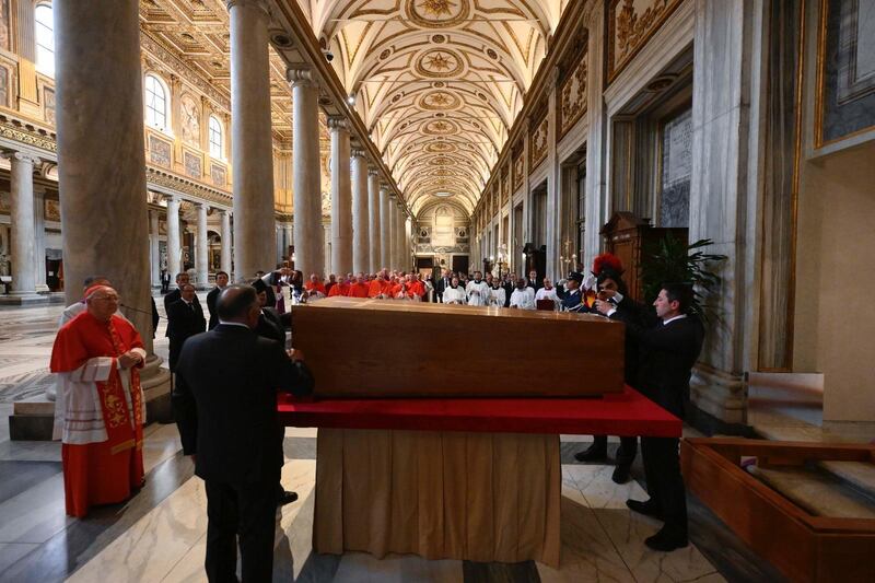 La tumulazione di Papa Francesco a Santa Maria Maggiore 10