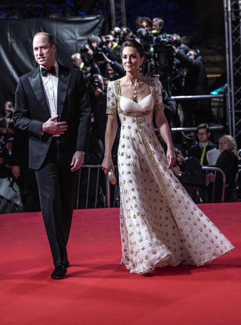 Il Principe William e Kate Middleton ai Bafta 2020, foto 7