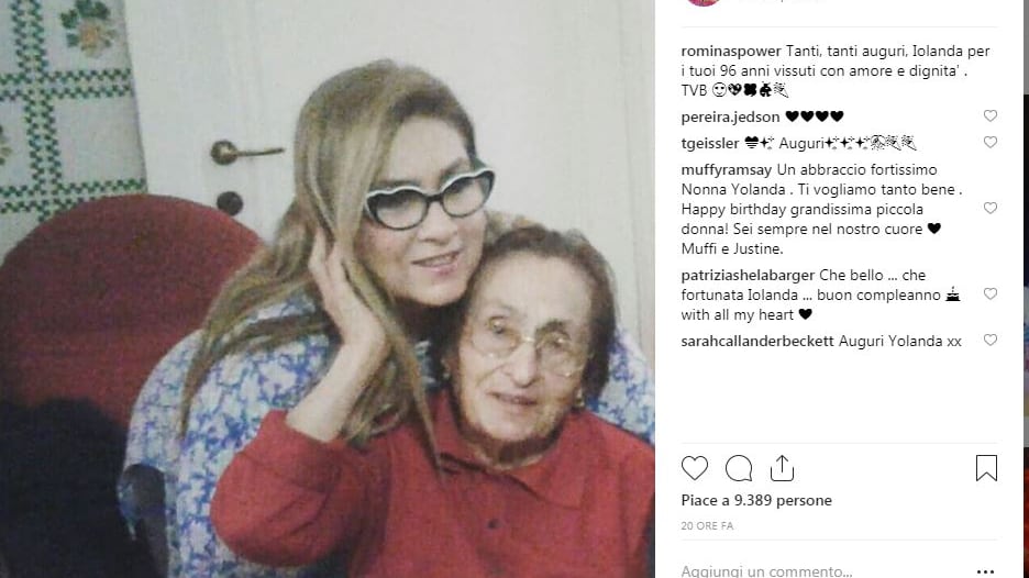 Romina Power su Instagram con la mamma di Al Bano: frecciata alla Lecciso?