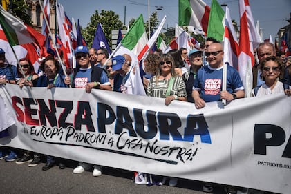 Milano: le foto del Remigration Summit organizzato dalla Lega 1
