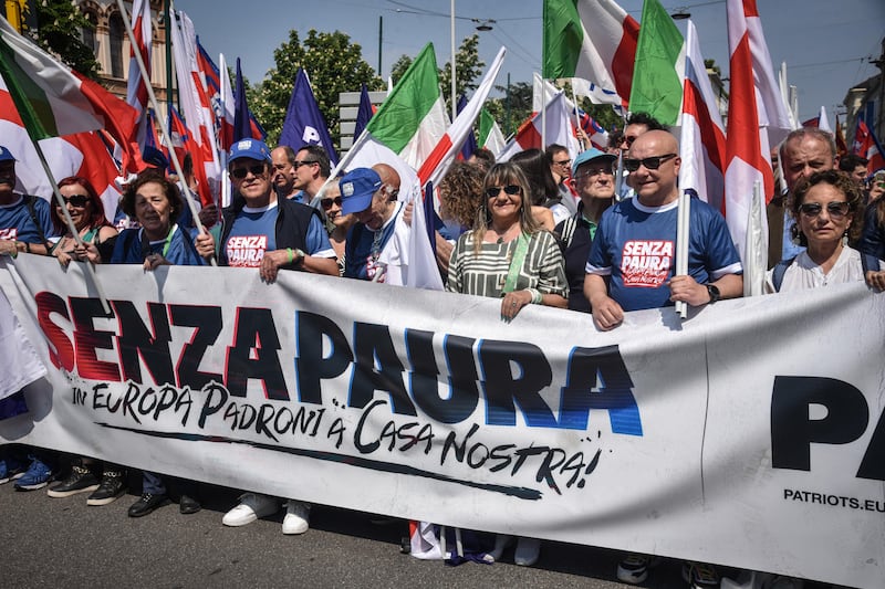 Milano: le foto del Remigration Summit organizzato dalla Lega 1