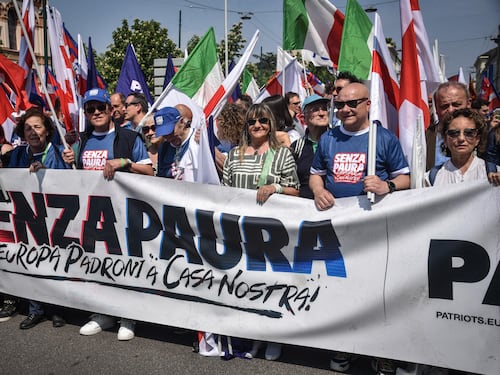 Le foto del Remigration Summit a Milano