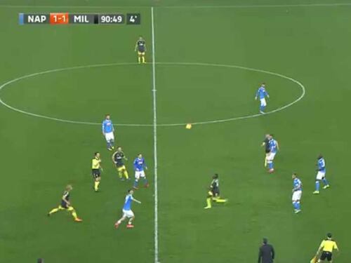 Il Milan ferma il Napoli al San Paolo