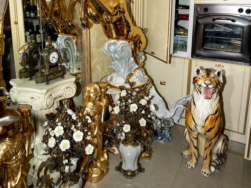 Lo sfarzo kitsch nei villini abusivi dei Casamonica