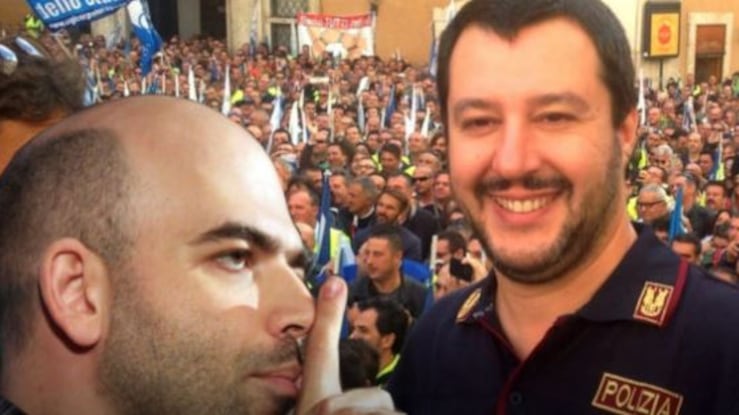 Salvini gela così Saviano: "Indossare la divisa? Alla faccia sua"