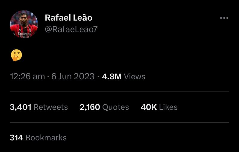 Rafael Leao (Twitter)