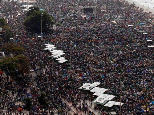 Copacabana, 3milioni per Papa Francesco