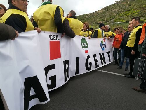 La protesta di Agrigento sulla viabilità