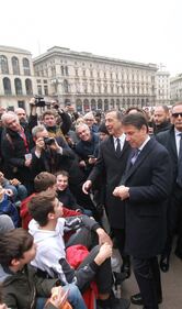 Premier Giuseppe Conte a Milano. Passeggiata col sincado Beppe Sala 1
