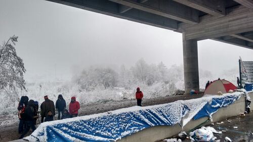 Neve a Ventimiglia, evacuata tendopoli abusiva 1