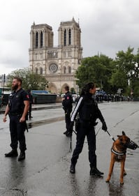 Parigi, aggredito un poliziotto a Notre Dame 3
