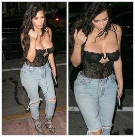 Kim Kardashian torna sui social con un seno esplosivo 4