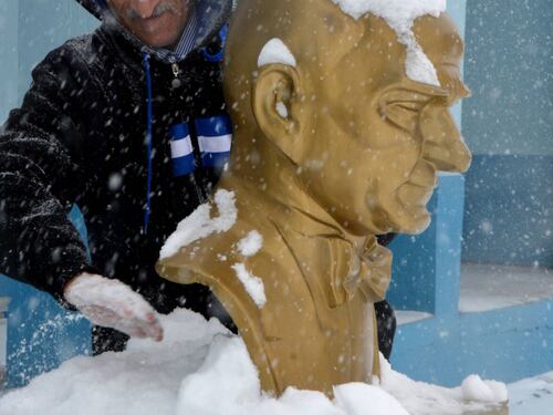 In Turchia la prima neve gioca con la storia