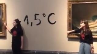 "Incollati a Las Majas di Goya". Gli eco-vandali colpiscono ancora