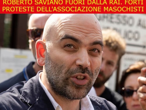 La satira del giorno. Saviano fuori dalla Rai