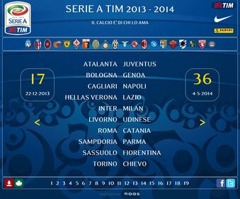 Ecco il calendario del campionato di serie A 8