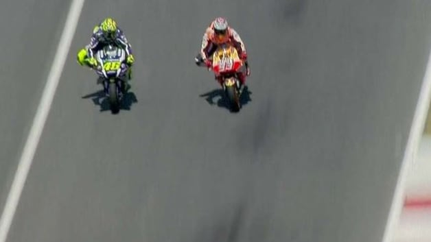 Valentino Rossi e la "magia" nel sorpasso a Marquez