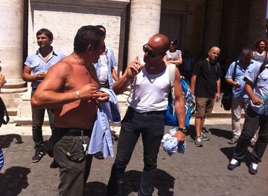Sciopero dipendenti Atac in Campidoglio 2