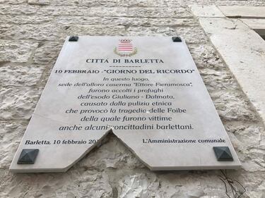 Barletta, deturpata la lapide in ricordo delle foibe 5