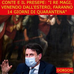 Ecco la satira del giorno. Conte sul presepe 1