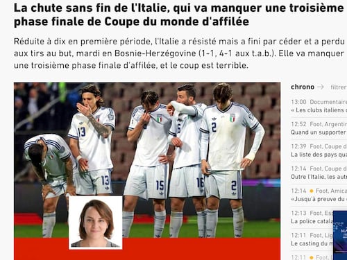 La disfatta azzurra vista dai quotidiani francesi