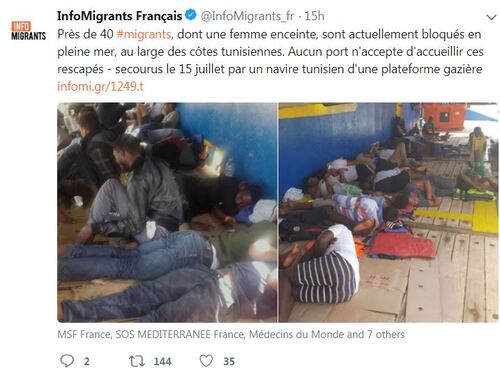 Un'altra nave con 40 migranti vaga in mare: Italia e Malta negano lo sbarco
